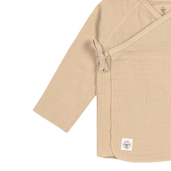 Kimono bébé en mousseline - Beige 7/12 mois