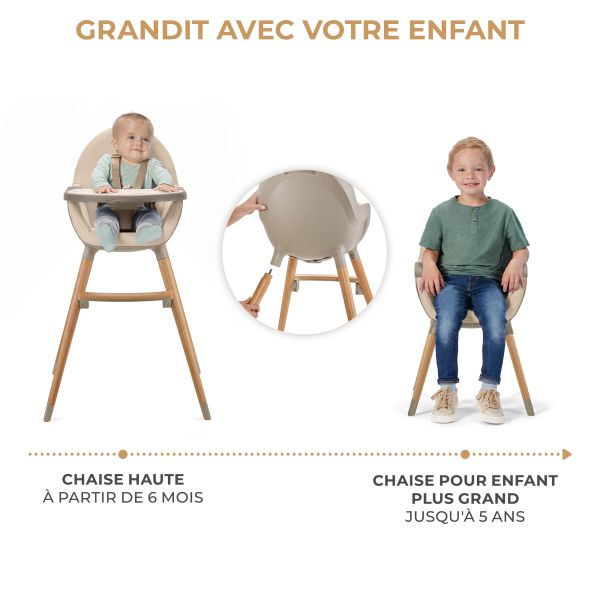 Chaise haute Fini² Beige