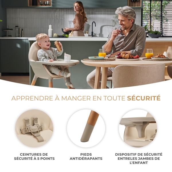 Chaise haute Fini² Beige