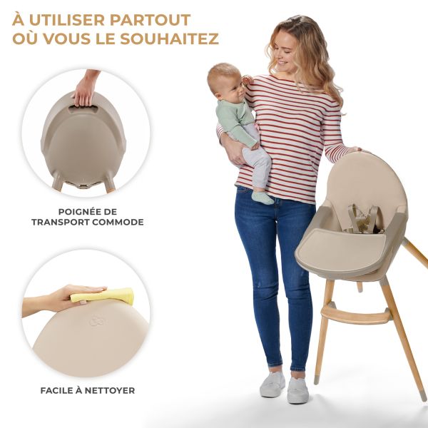 Chaise haute Fini² Beige