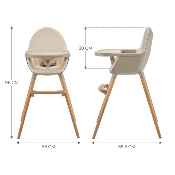 Chaise haute Fini² Beige