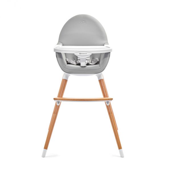 Chaise haute Fini pieds en bois - Grey