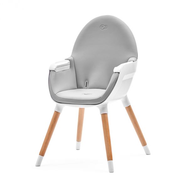 Chaise haute Fini pieds en bois - Grey