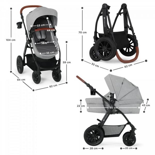 Pack poussette trio Xmoov² - Black