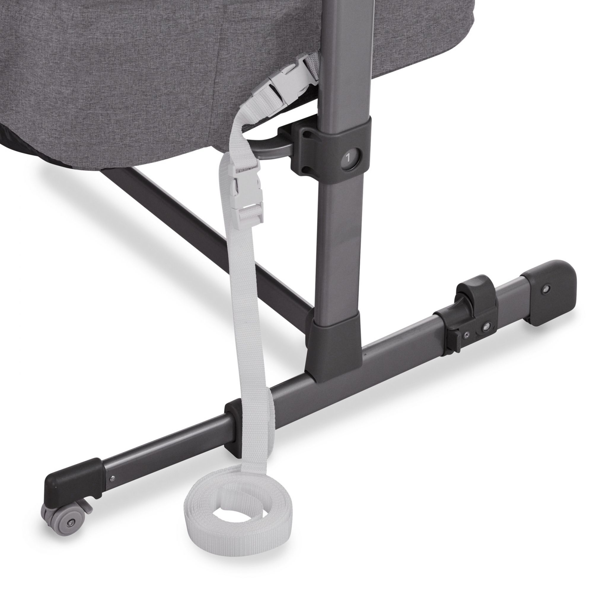 Lit bébé cododo Kinderkraft Nest Up - Hauteur réglable - Pieds réglables -  Sac de Transport inclus - Gris