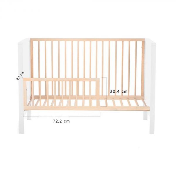 Lit bébé 60x120 cm Mia - White