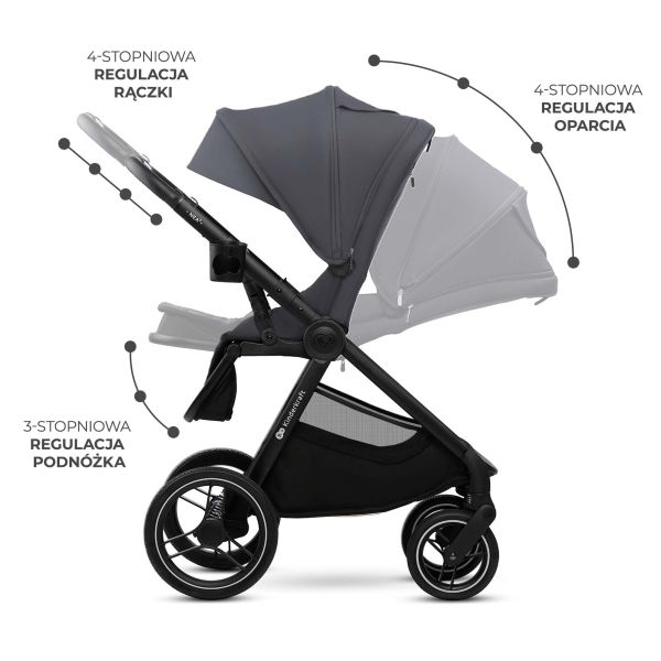 Poussette duo Nea² Deep Grey