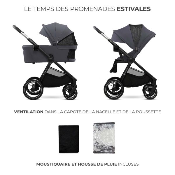 Poussette duo Nea² Deep Grey