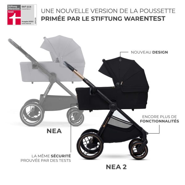 Poussette duo Nea² Midnight Black