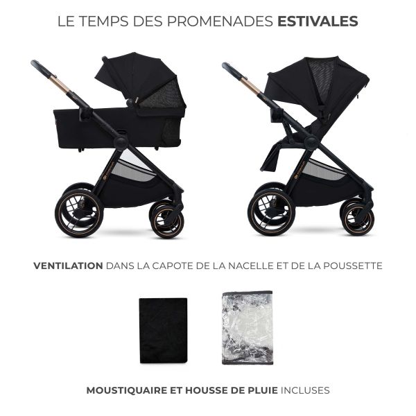 Poussette duo Nea² Midnight Black