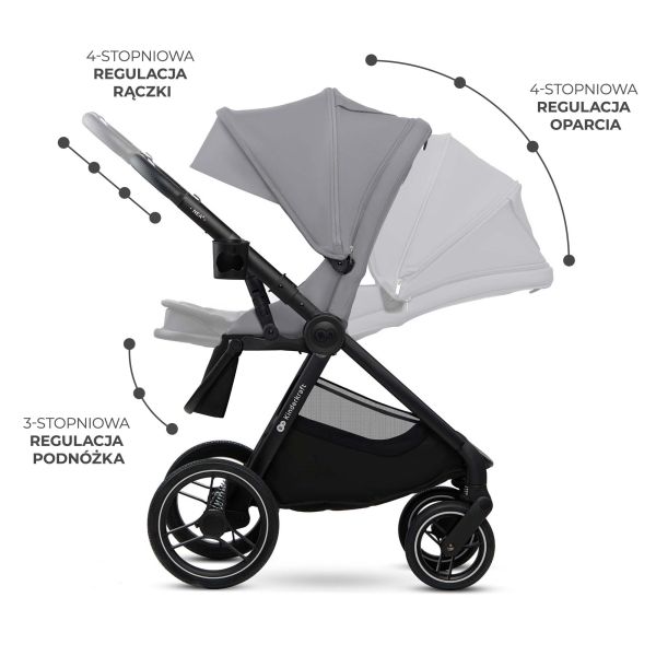 Poussette duo Nea² Platinium Grey