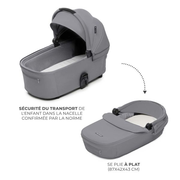 Poussette duo Nea² Platinium Grey