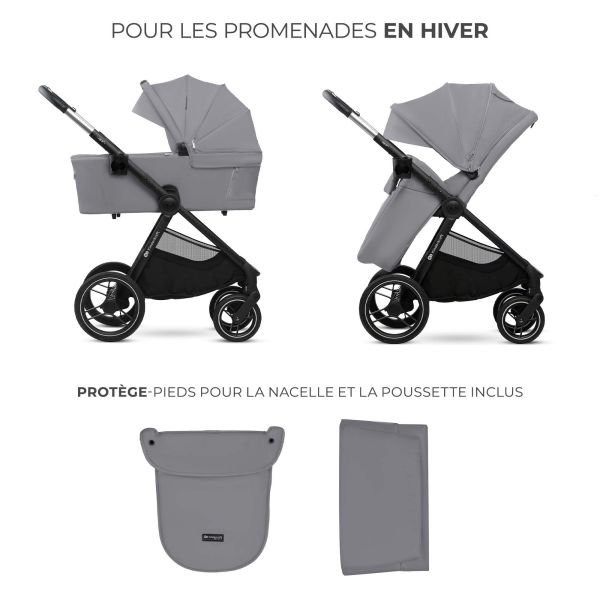 Poussette duo Nea² Platinium Grey