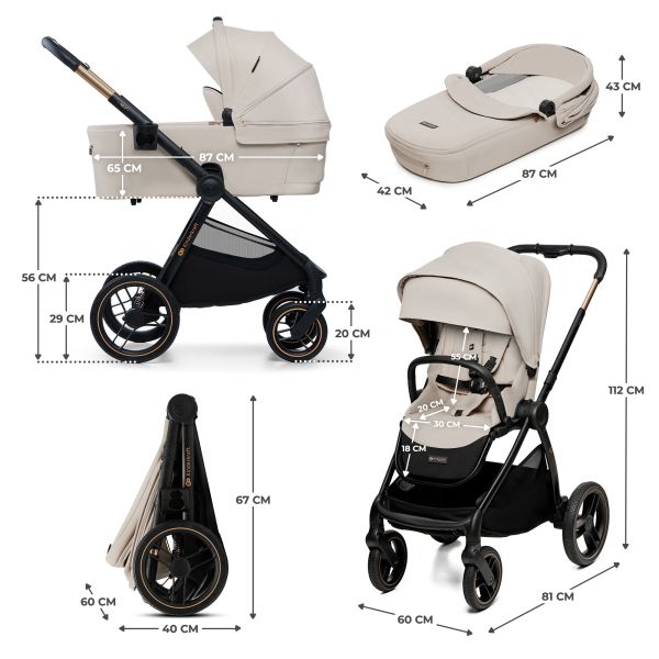 Poussette duo Nea² Soft Beige