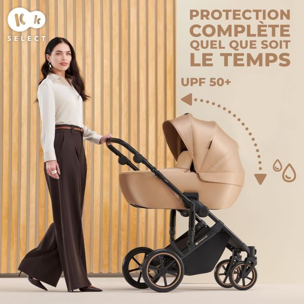 Poussette trio Prime² Beige + siège auto Mink Pro
