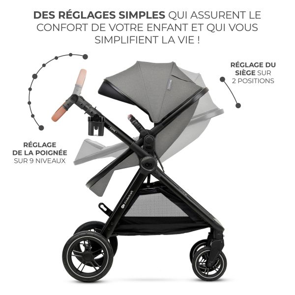 Poussette trio Esme Moonlight Grey