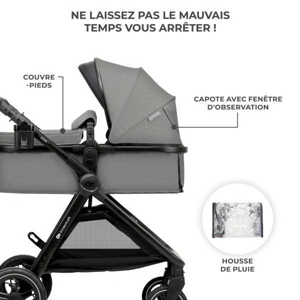 Poussette trio Esme Moonlight Grey