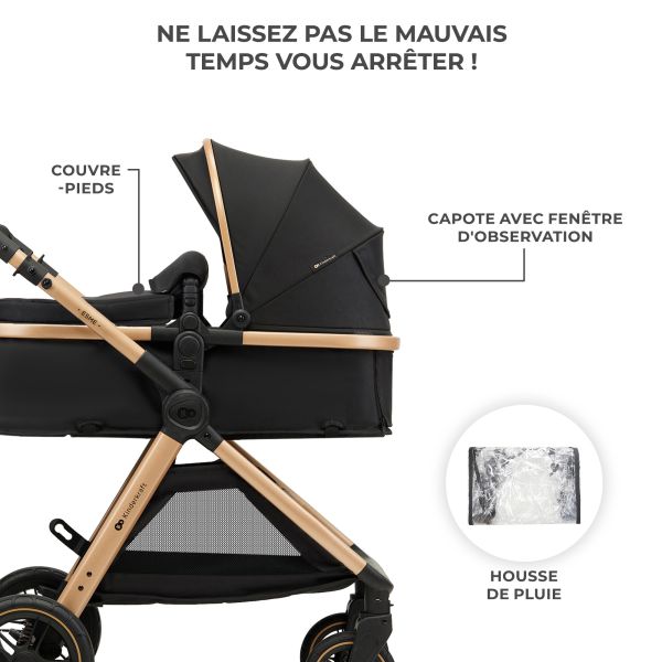Poussette trio Esme Pure Black