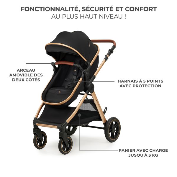 Poussette trio Esme Pure Black