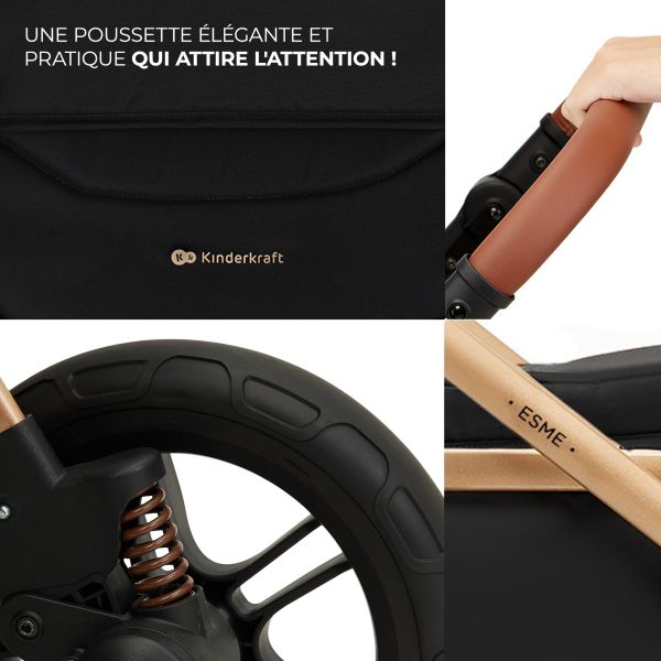 Poussette trio Esme Pure Black