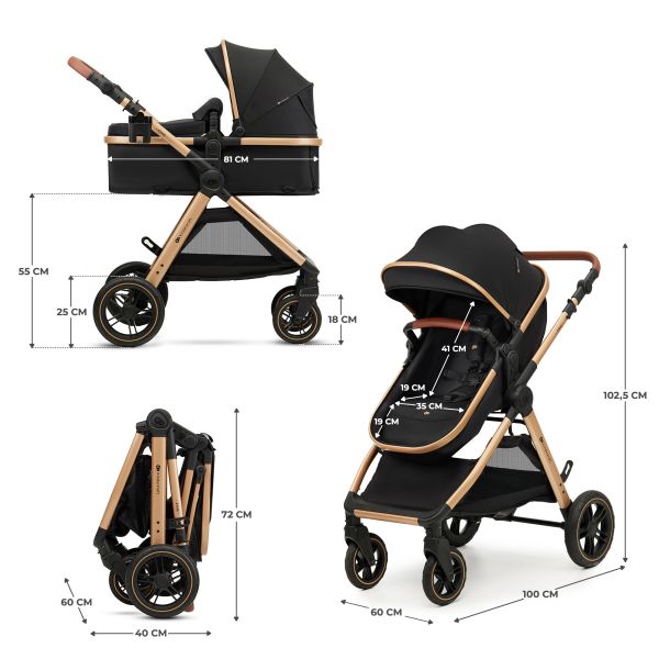 Poussette trio Esme Pure Black