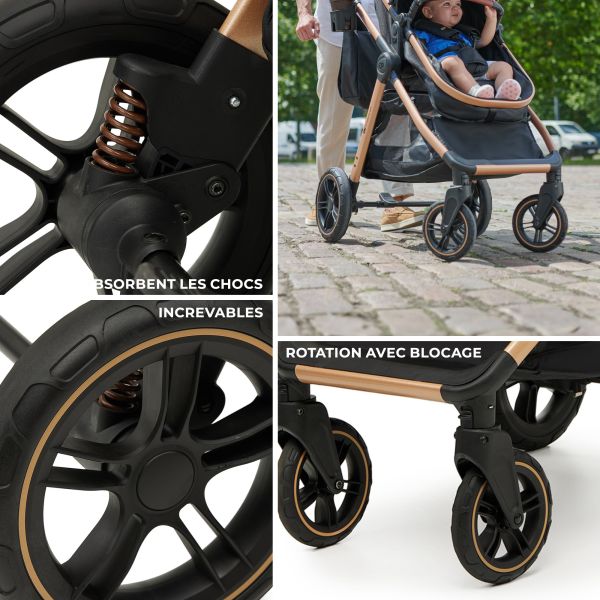Poussette trio Esme Pure Black