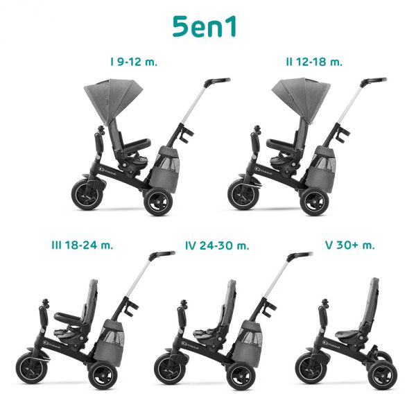 Tricycle Easytwist Platinium Grey