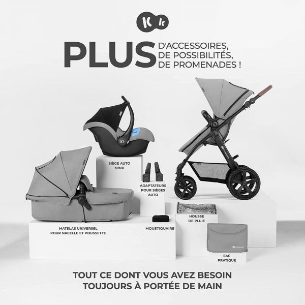 Pack poussette Moov CT Grey