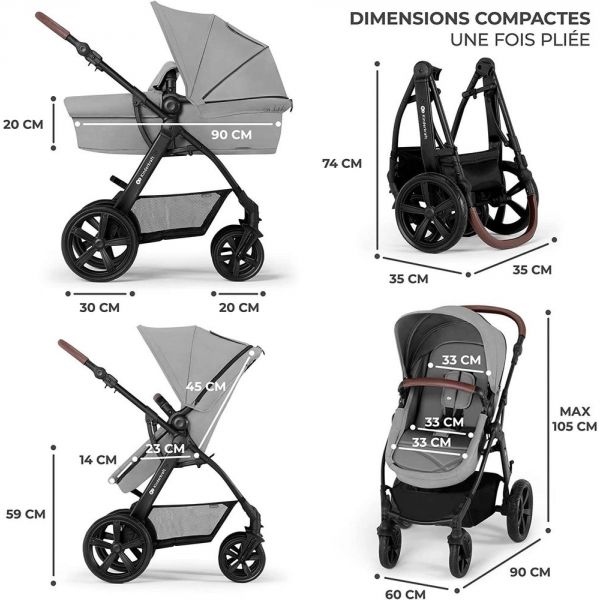 Pack poussette Moov CT Grey