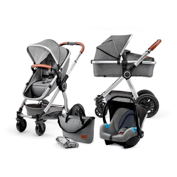 Pack poussette trio 3 en 1 Veo grey