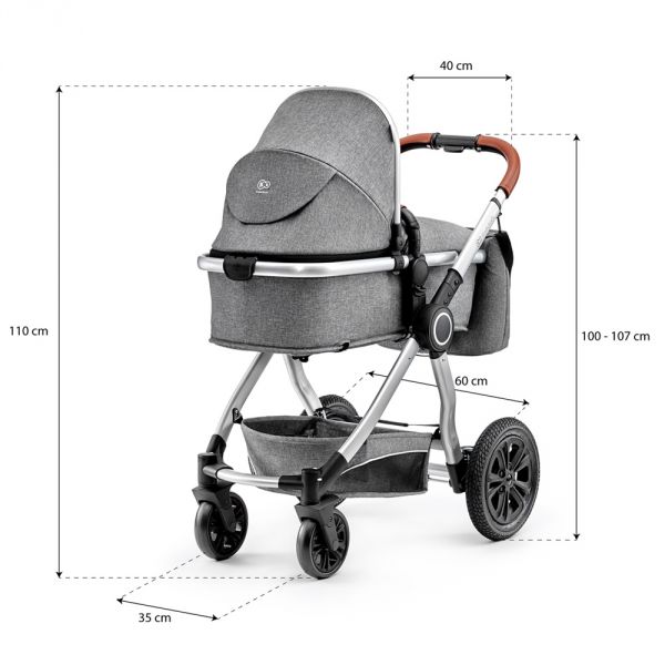 Pack poussette trio 3 en 1 Veo grey