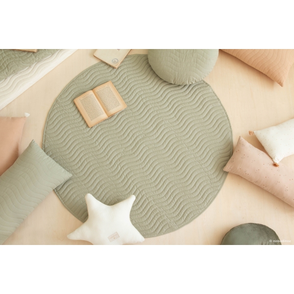 Tapis de jeu rond Kiowa Linden Green
