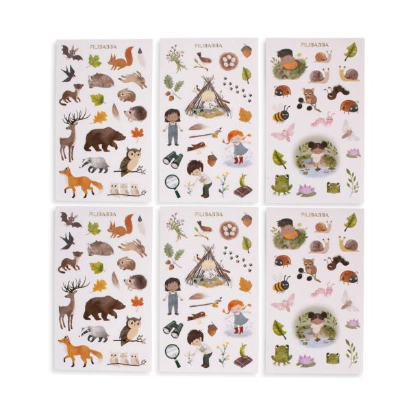 Stickers, Kit de 120 autocollants - Amis de la forêt