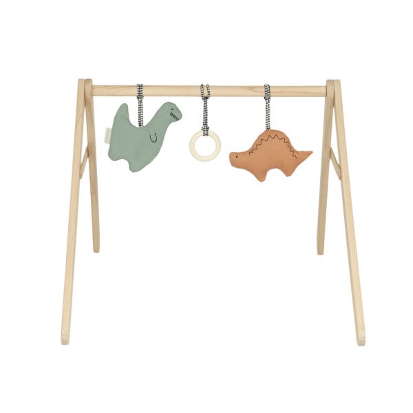 Arche d'éveil en bois et ses jouets Playground Dinos