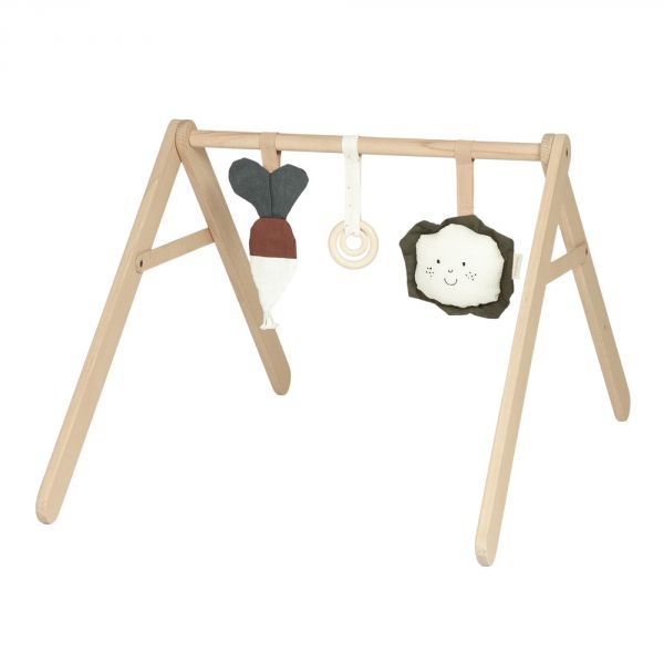 Arche d'éveil en bois et ses jouets Playground Veggies