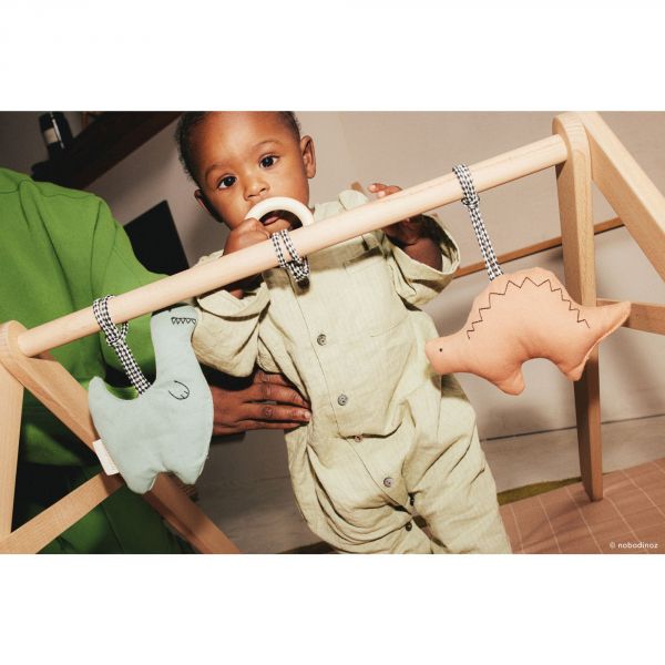 Arche d'éveil en bois et ses jouets Playground Veggies