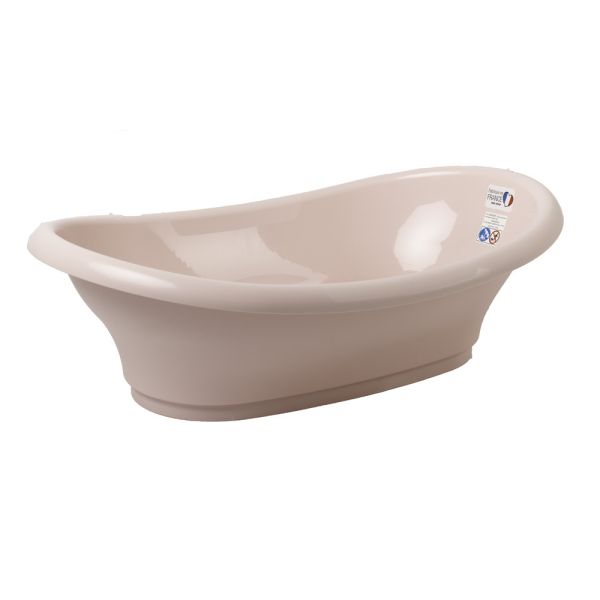 Baignoire Vasco avec pied et tuyau Rose