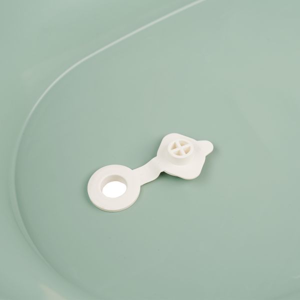 Baignoire Vasco avec pied et tuyau Vert sauge