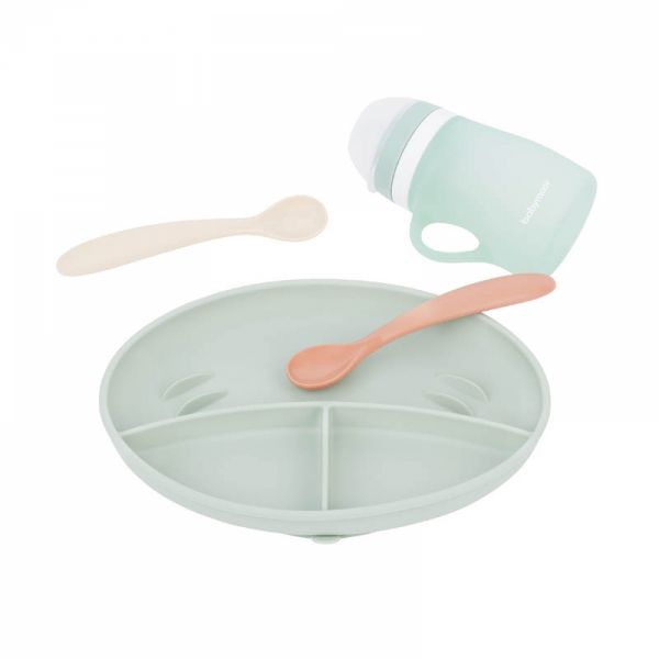 Coffret repas en silicone Grow'Isy vert