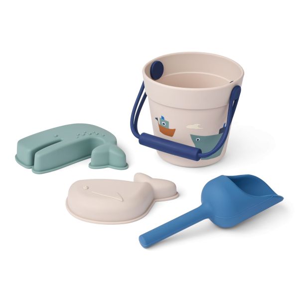 Ensemble mini jouet de plage silicone Kit Sailing Sandy