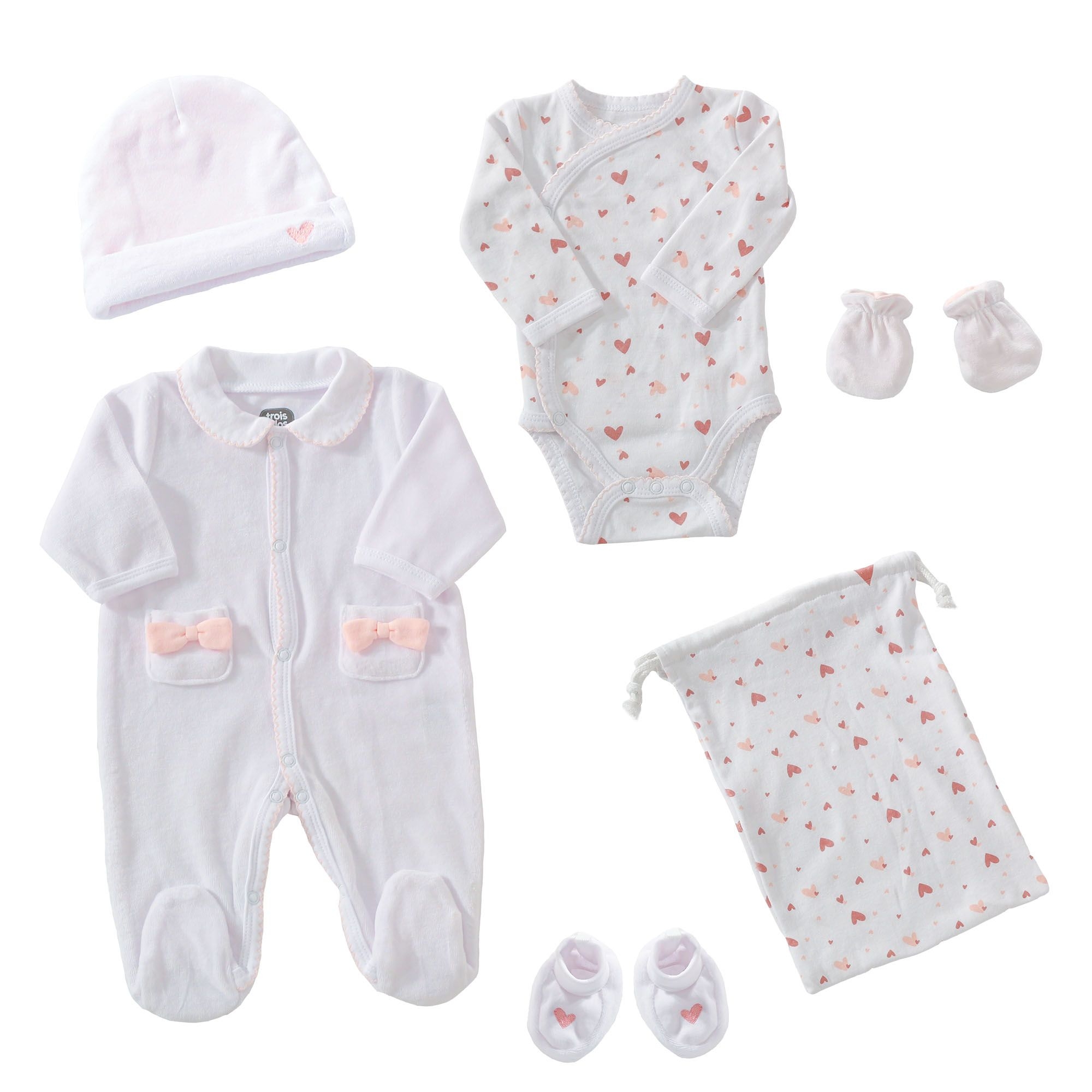 Trois Kilos Sept Kit Naissance 6 Pi/èces Etoiles Mixte 0 Mois 6 Unit/és