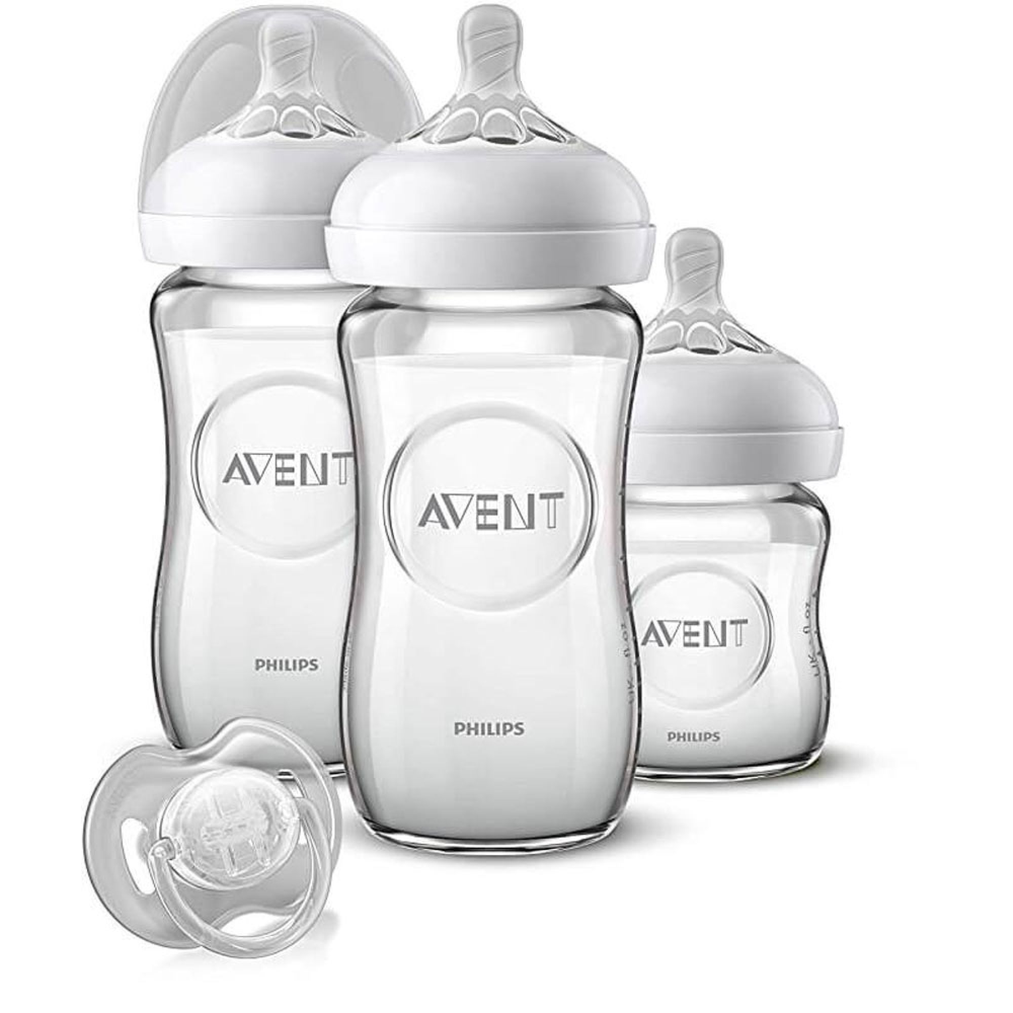 Biberons Verre Philips Avent Natural 240 ml lot de 3