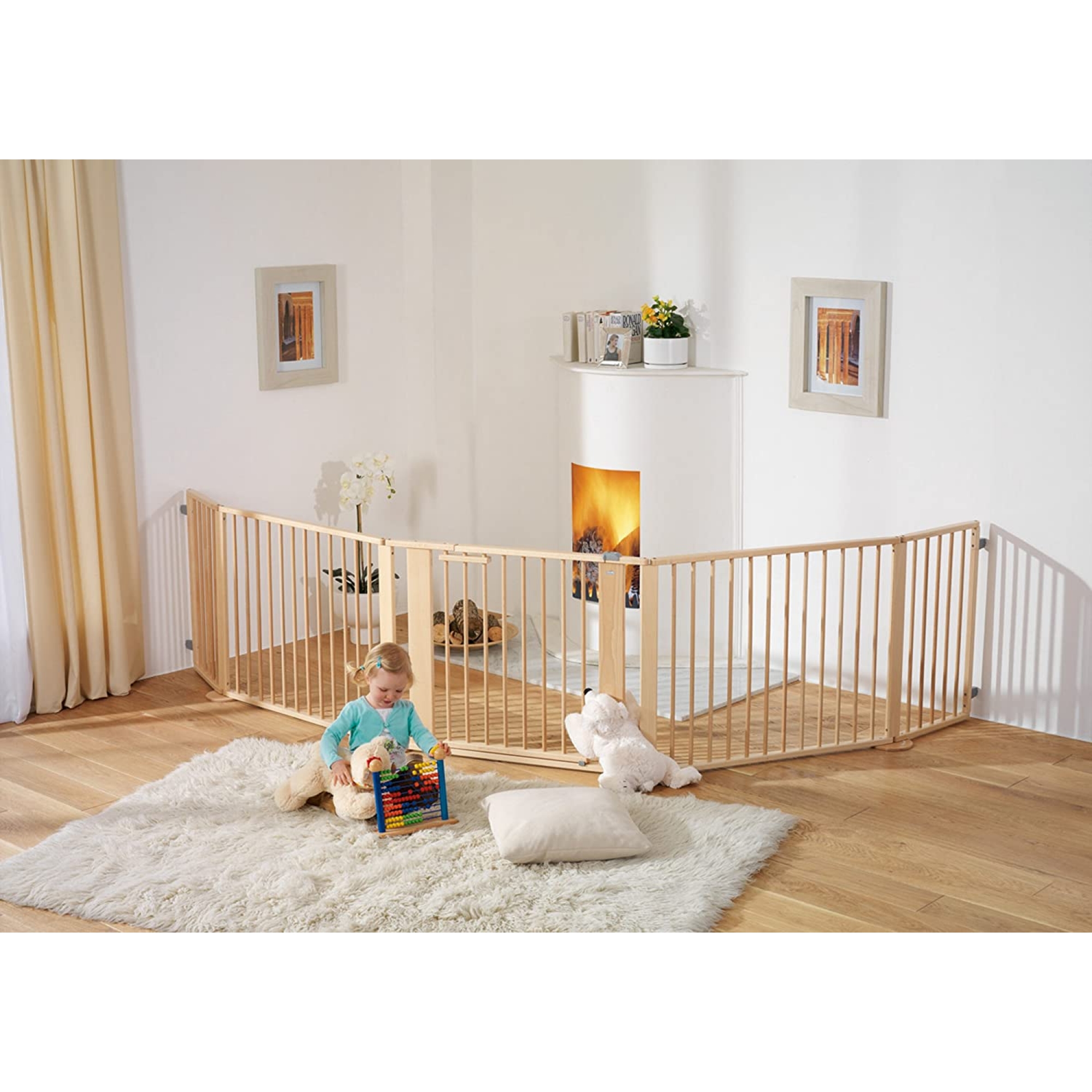 Geuther Barriere De Securite Modulable 100 180 Cm Bois Naturel Made In Bebe