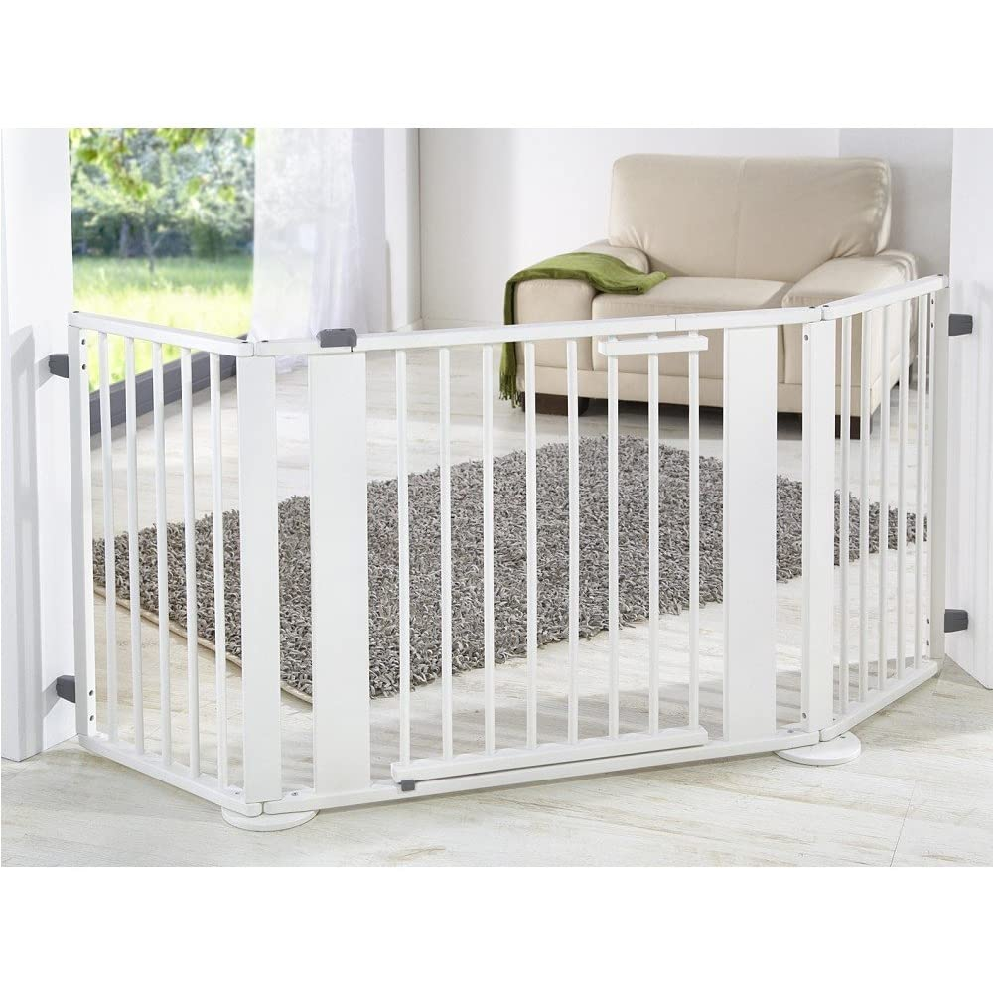 Geuther Barriere De Securite Modulable 100 180 Cm Bois Blanc Made In Bebe