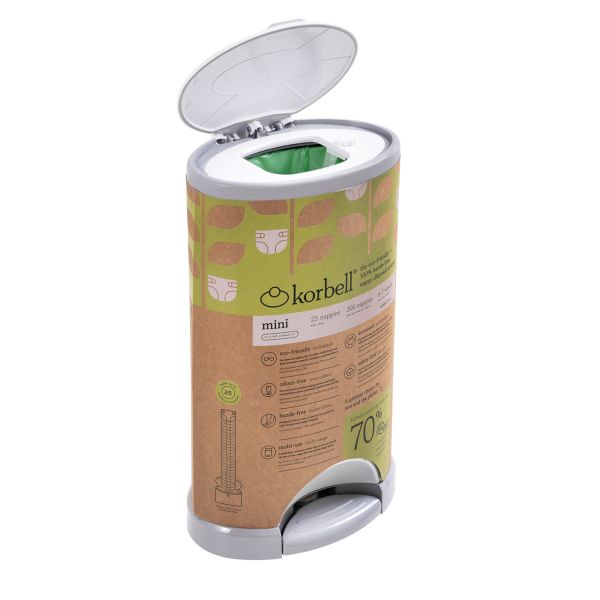 Poubelle à couches 9L + 1 recharge