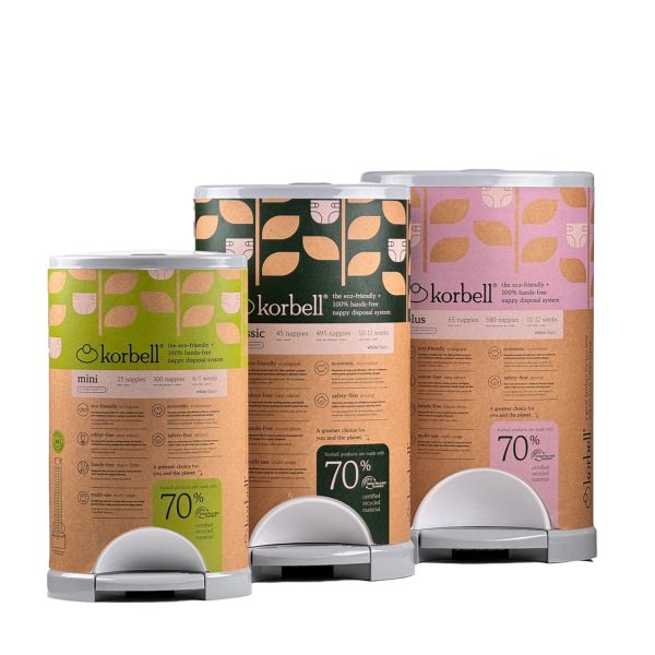 Poubelle à couches 9L + 1 recharge