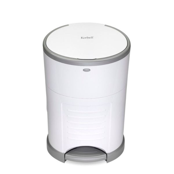 Poubelle à couches blanche 16L