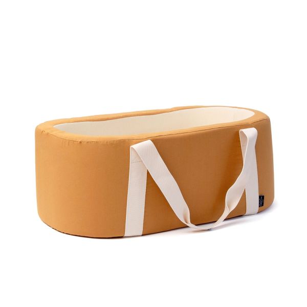 Pack couffin Kuko Camel + alèse et drap housse blanc