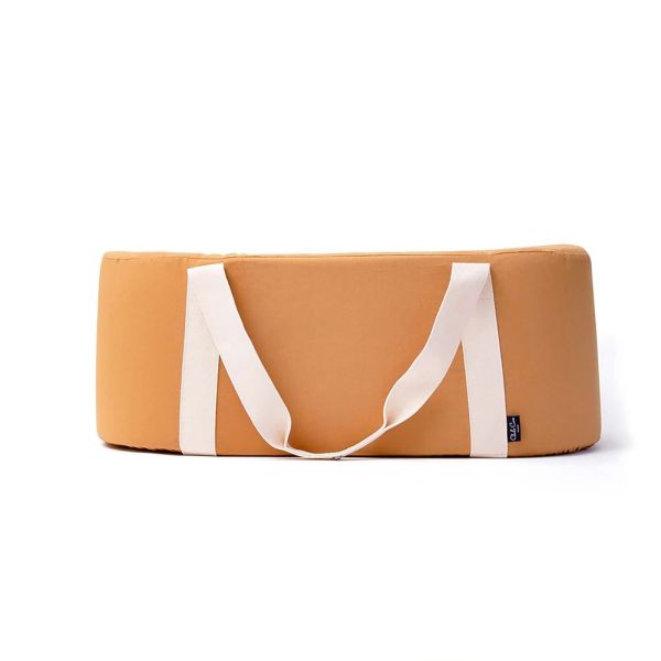 Pack couffin Kuko Camel + alèse et drap housse blanc