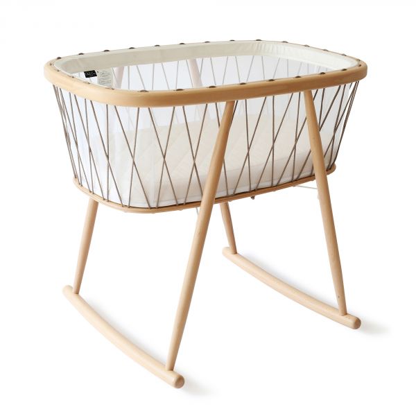 Berceau Kumi Hazelnut + matelas coco naturel